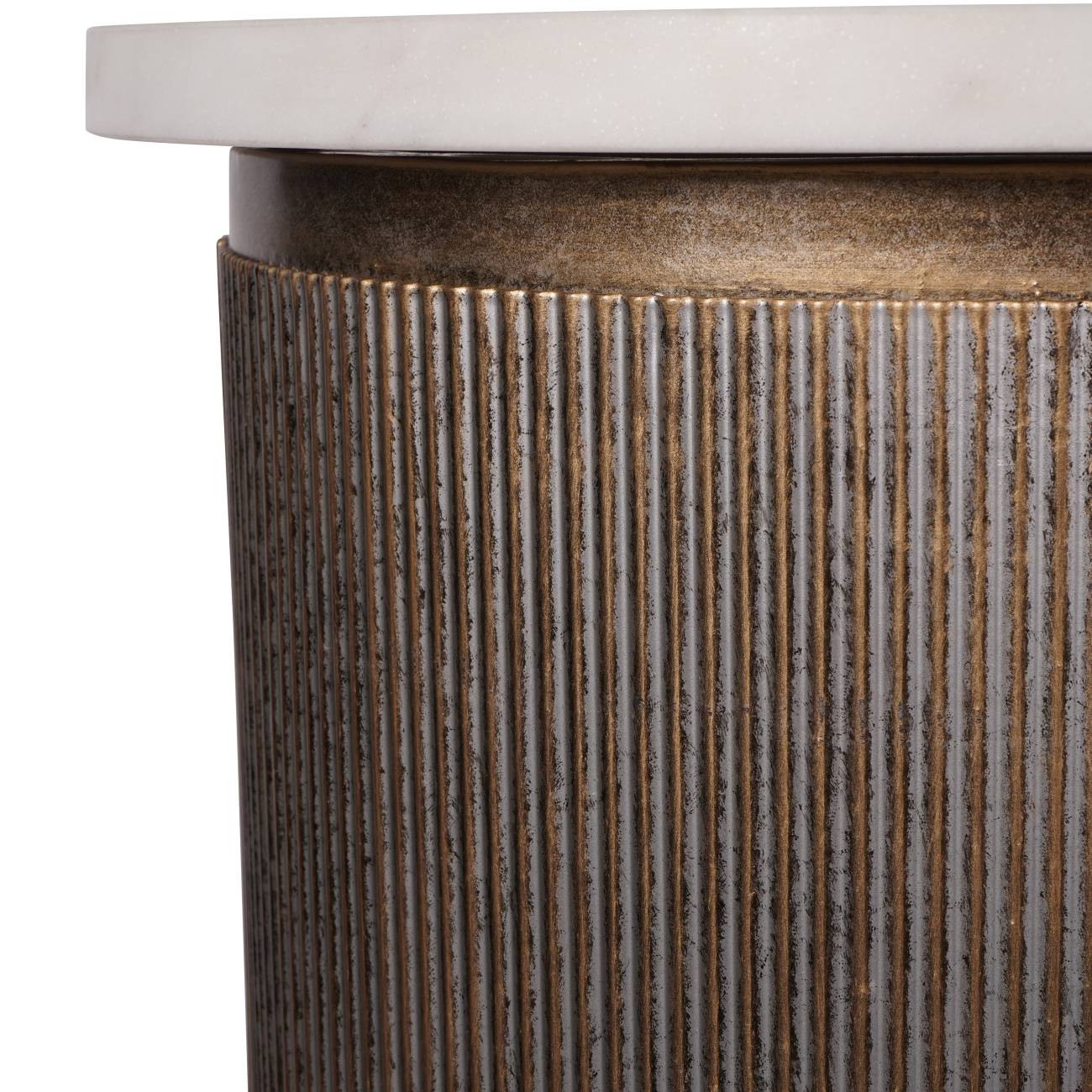 Belvedere Aged Gold Console with Shelf 140X35X80