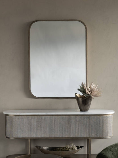Belvedere Aged Gold Rectangular Mirror 102x75.5cm