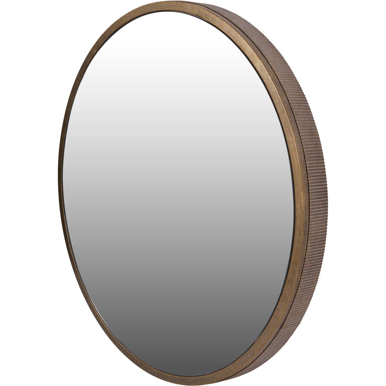 Belvedere Aged Gold Round Mirror 80cm