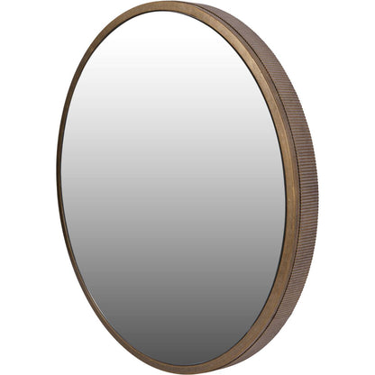 Belvedere Aged Gold Round Mirror 80cm