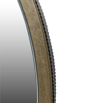 Belvedere Aged Gold Round Mirror 80cm