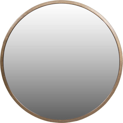 Belvedere Aged Gold Round Mirror 80cm