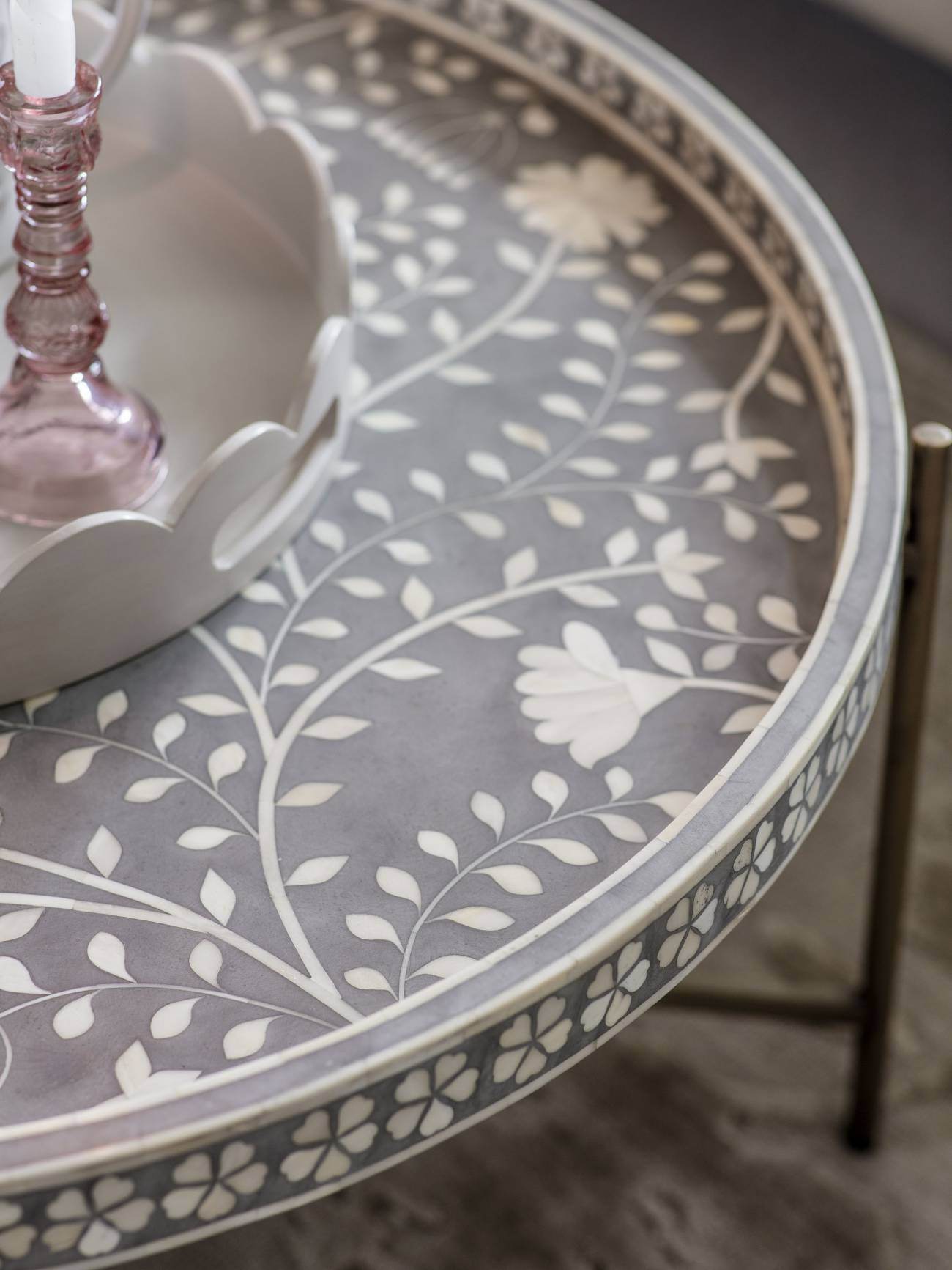 Laura Ashley Epsley Grey Coffee Table - Pak Tao