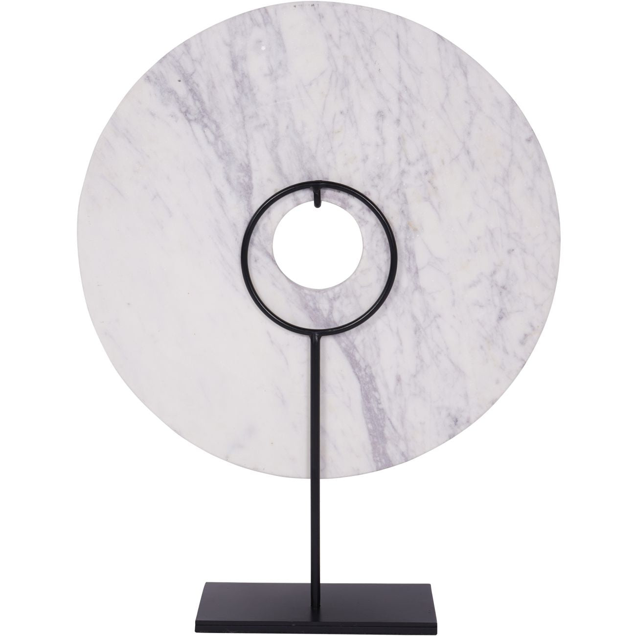 Castello White Marble Disc