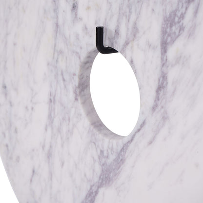 Castello White Marble Disc