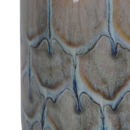 Armadillo Azure Ceramic Vase