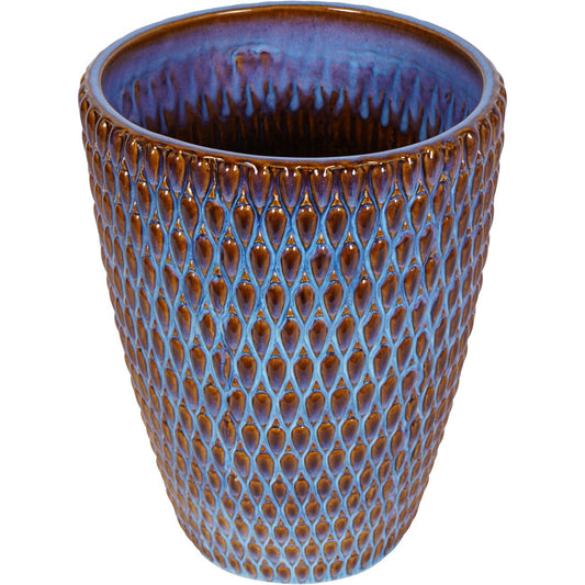 Mediterranean Reactive Glaze Ceramic Large Planter Blue