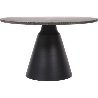 Clifton II Charcoal Black and Dark Travertine Coffee Table Small 60cm