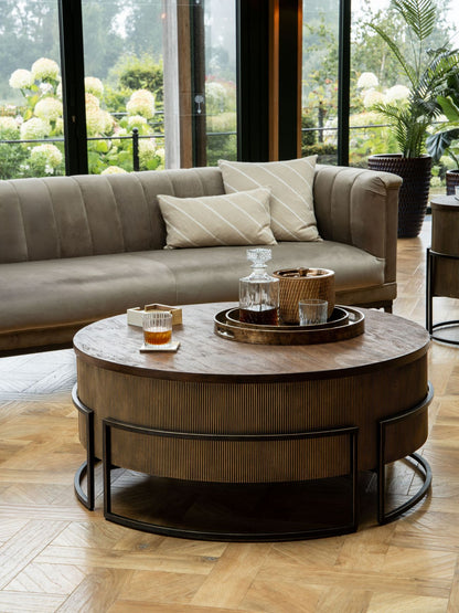 Brass and White Set of 4 Coasters