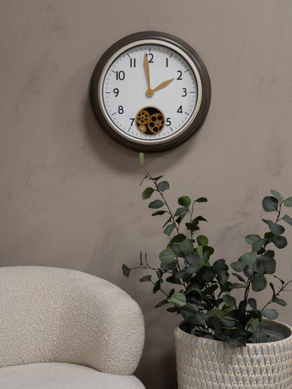 Flow Dial Grey Wall Clock 45cm