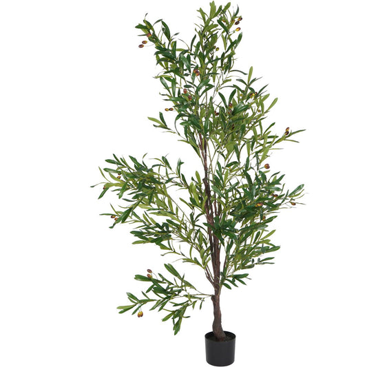 Faux Mediterranean Olive Fruit Tree 6ft