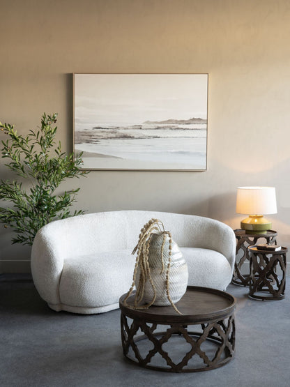 Waverley Curved Mini Sofa Cream