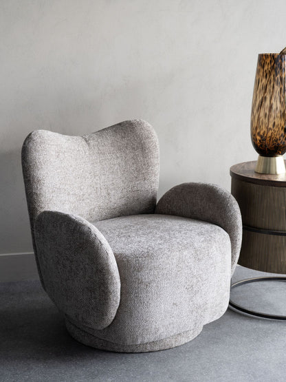Bingham Upholstered Swivel Chair Neutral