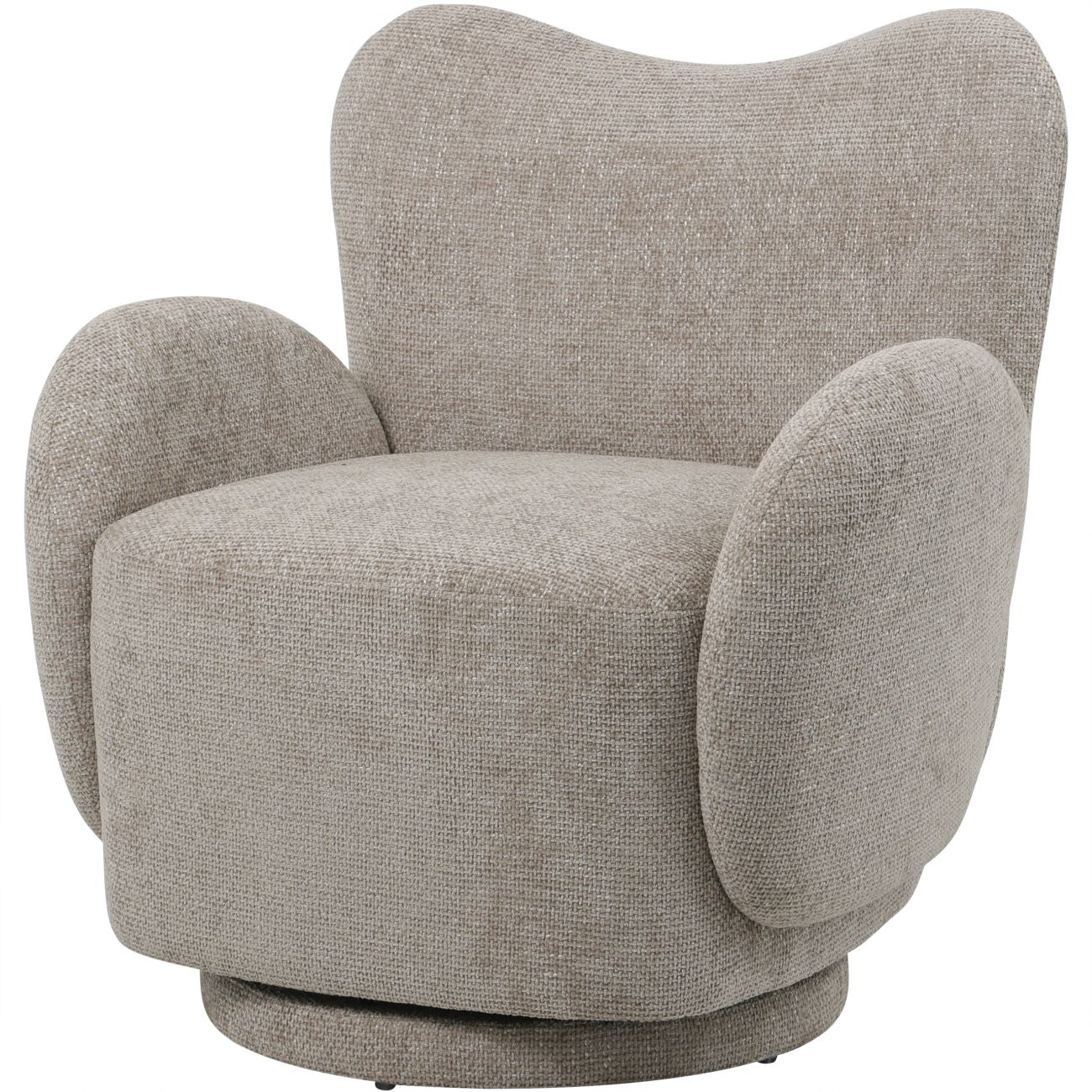 Bingham Upholstered Swivel Chair Neutral