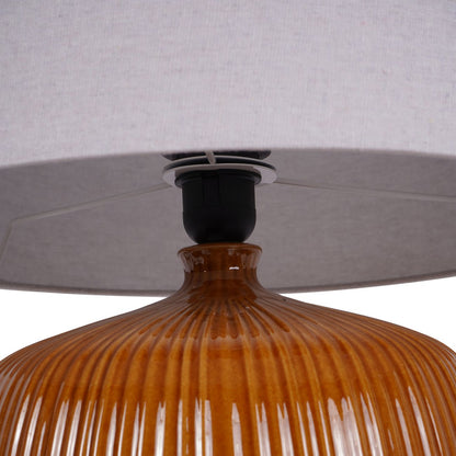 Bruno Ceramic Table Lamp Burnt Ochre