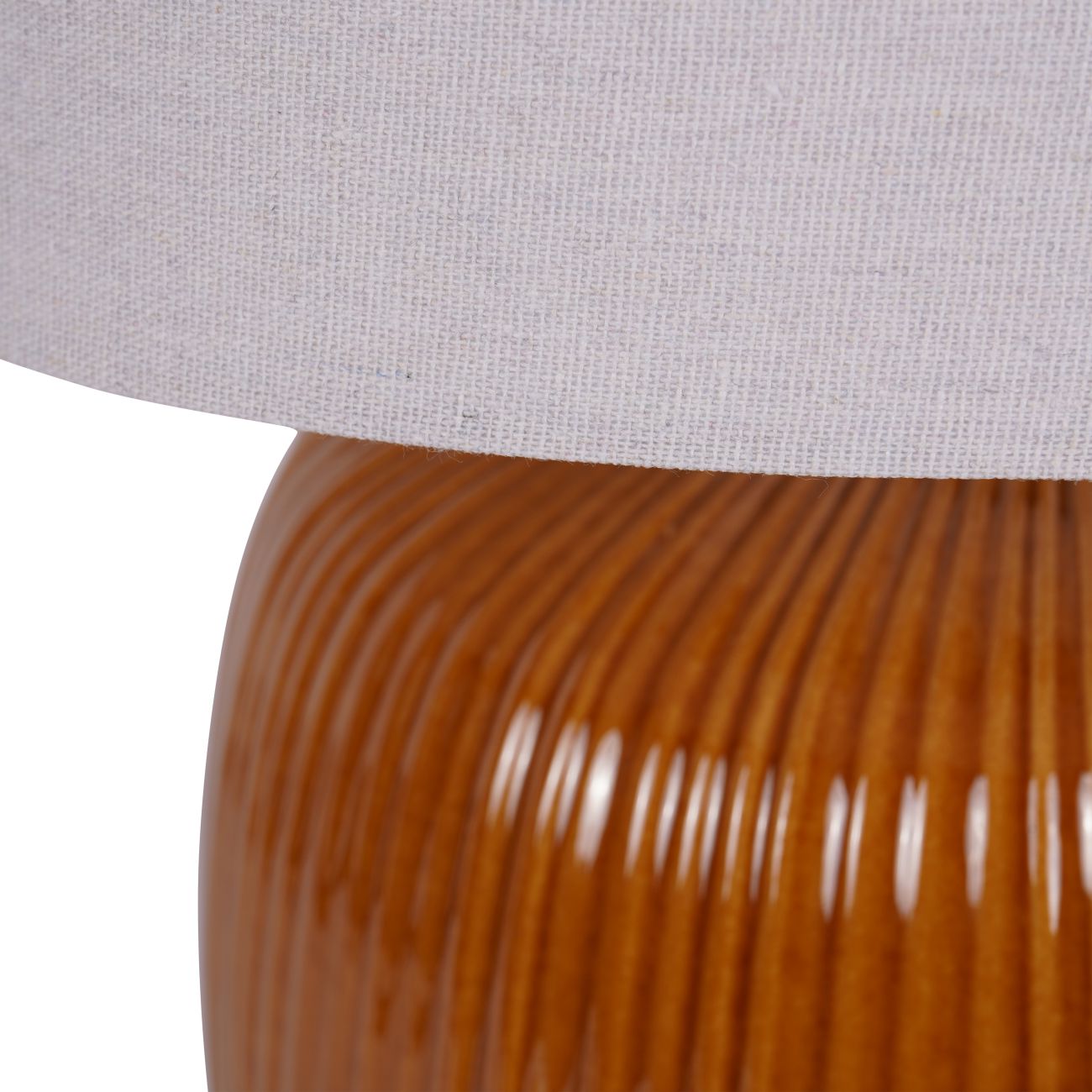 Bruno Ceramic Table Lamp Burnt Ochre