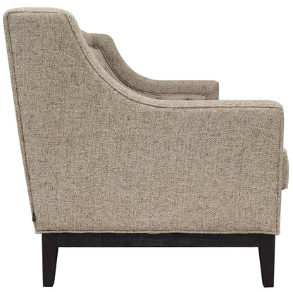 Theodore Buttoned Sofa Dark Taupe