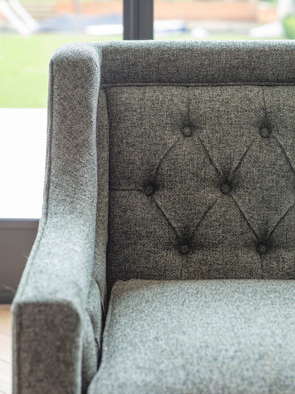 Theodore Buttoned Sofa Forest Green