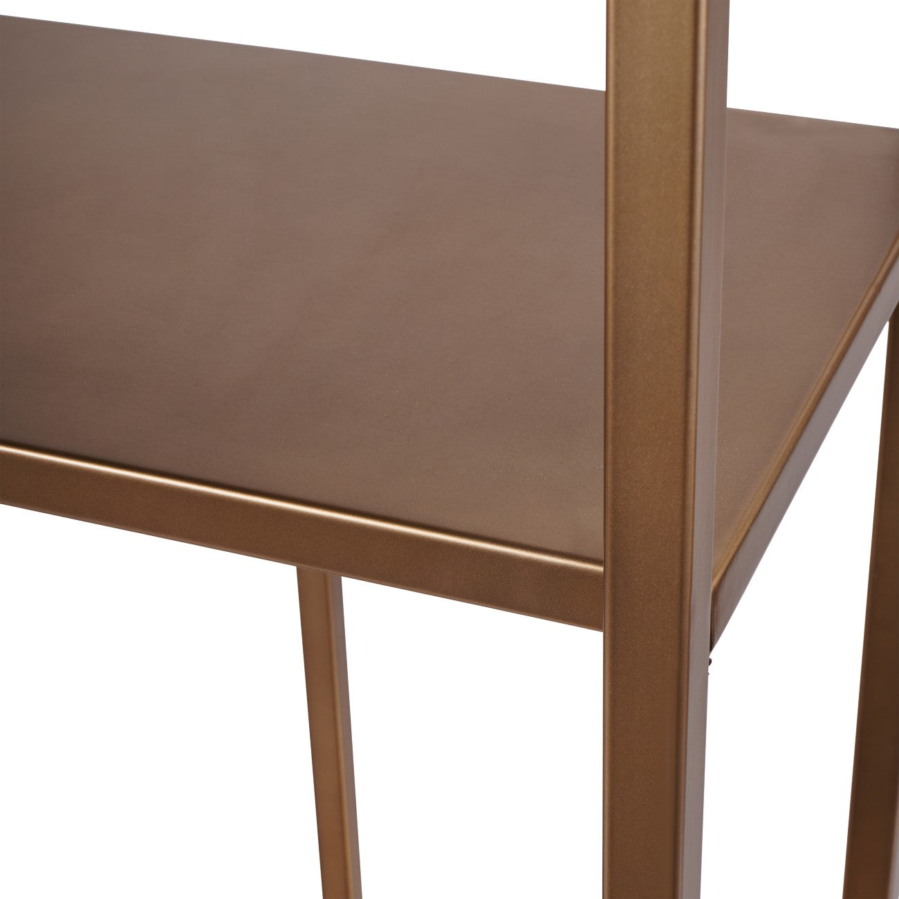 Brooks Tall Shelving Unit Brushed Champagne