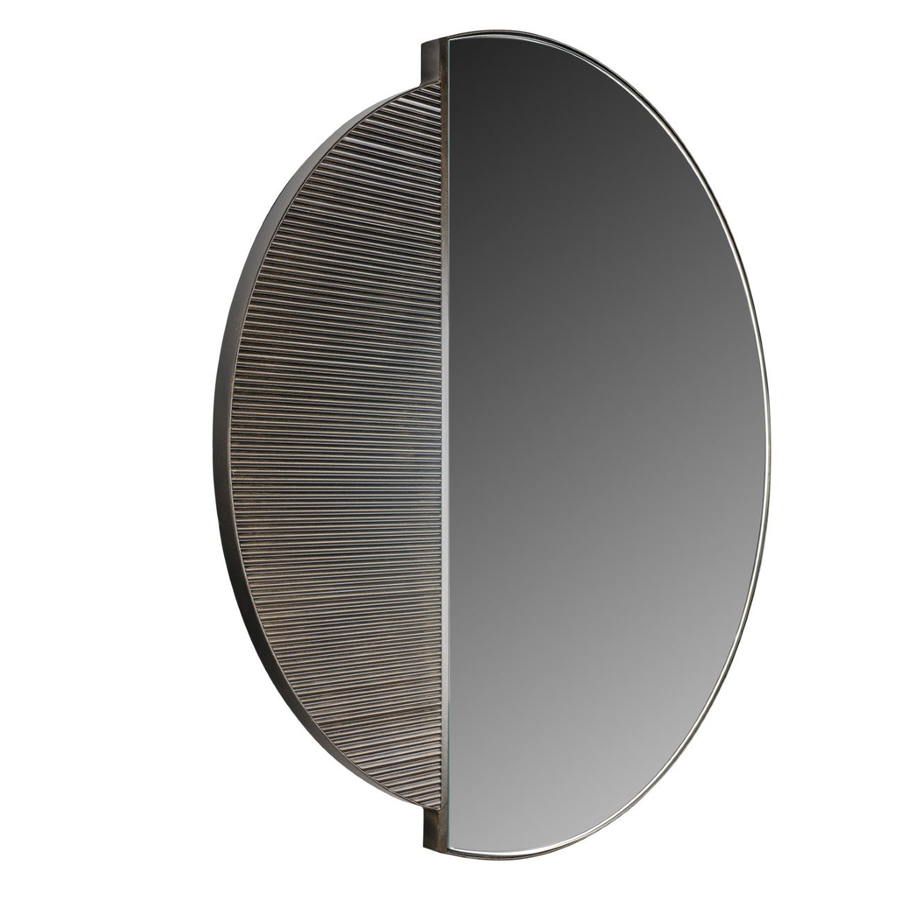 Belvedere Black Wall Mirror 90cm