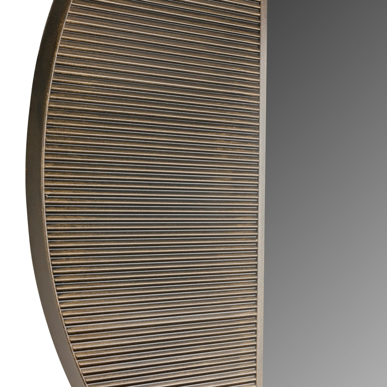 Belvedere Black Wall Mirror 90cm