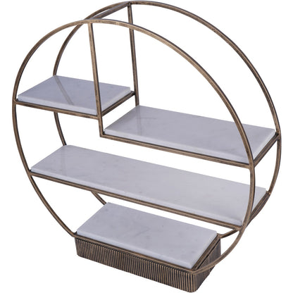 Belvedere Aged Gold Multi Tier Stand Large