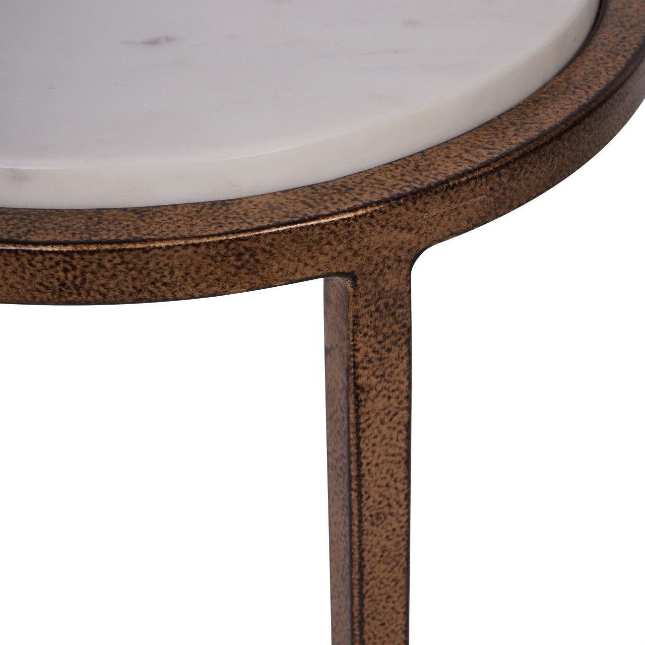 Iota Accent Table White Banswara Marble