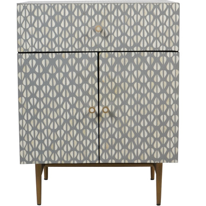 Burgess Bone Inlay 2 Door Bedside
