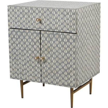 Burgess Bone Inlay 2 Door Bedside
