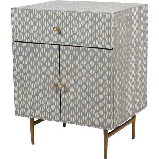 Burgess Bone Inlay 2 Door Bedside