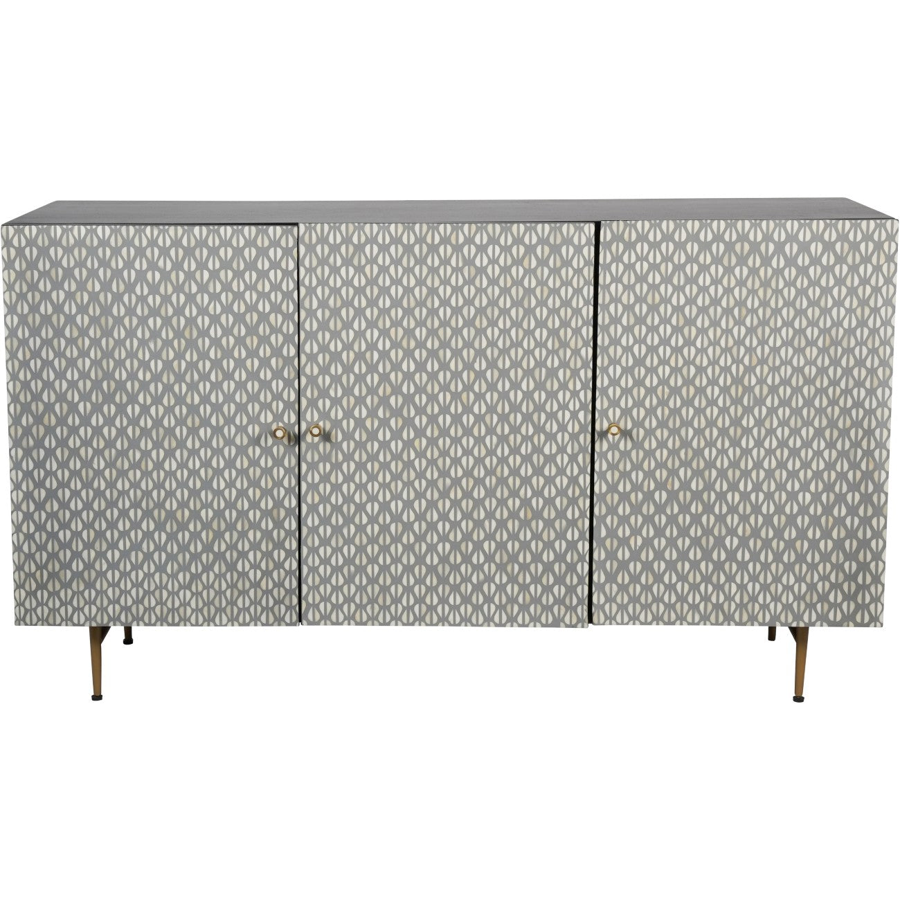 Burgess Bone Inlay 3 Door Buffet Sideboard
