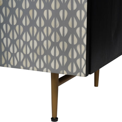 Burgess Bone Inlay 3 Door Buffet Sideboard