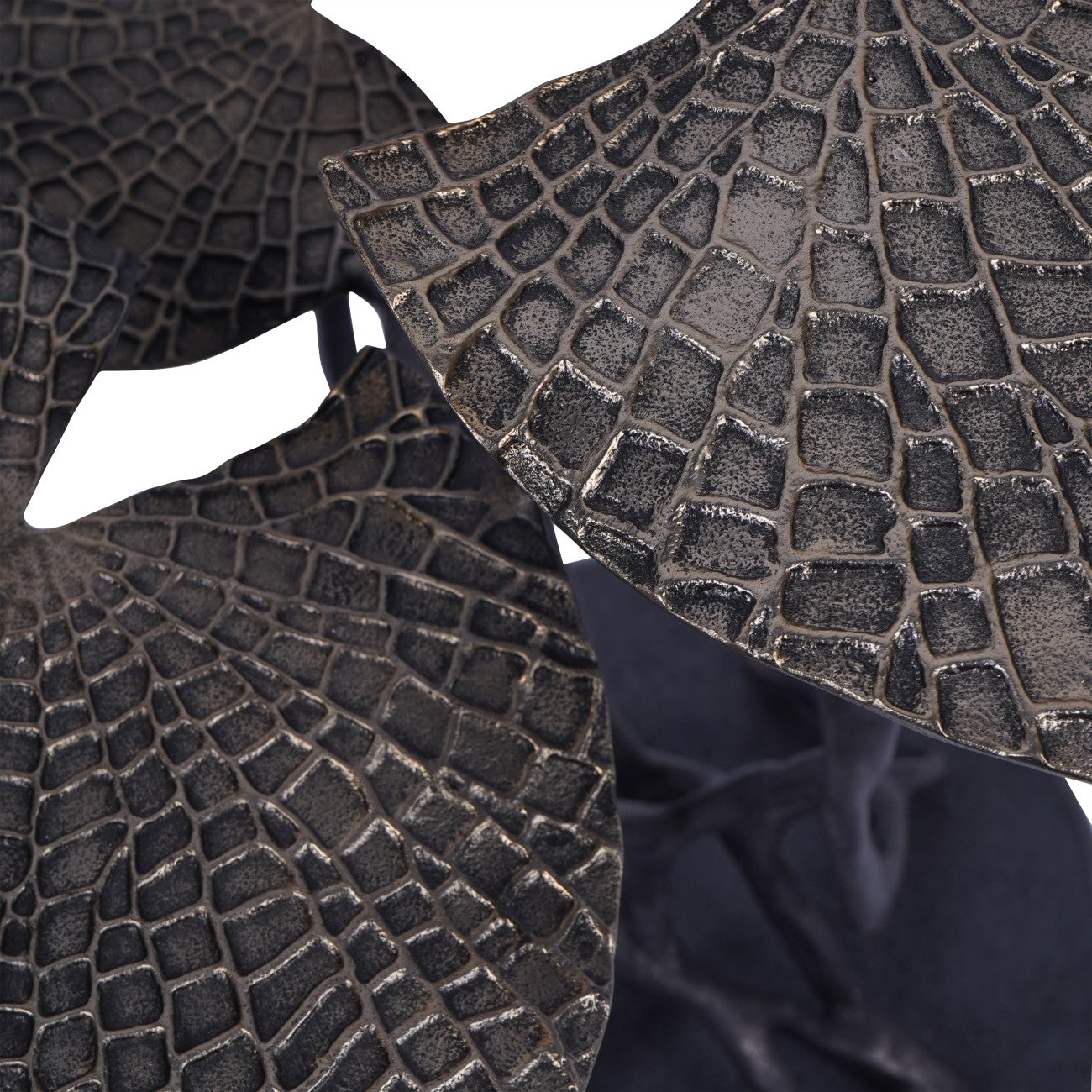 Lily Pad Leaf Trio Side Table in Cast Aluminium