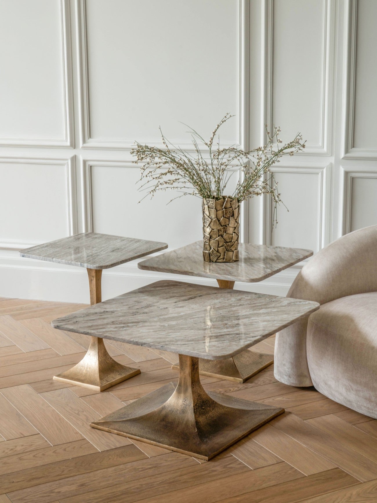 Morchino Marble Side Table 55cm