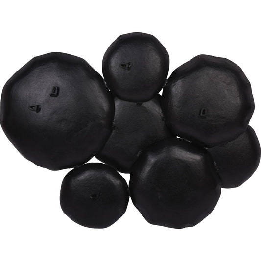 Arlow 7 Disc Black Metal Wall Art