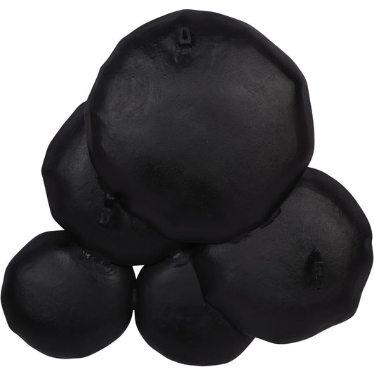 Arlow 5 Disc Black Metal Wall Art