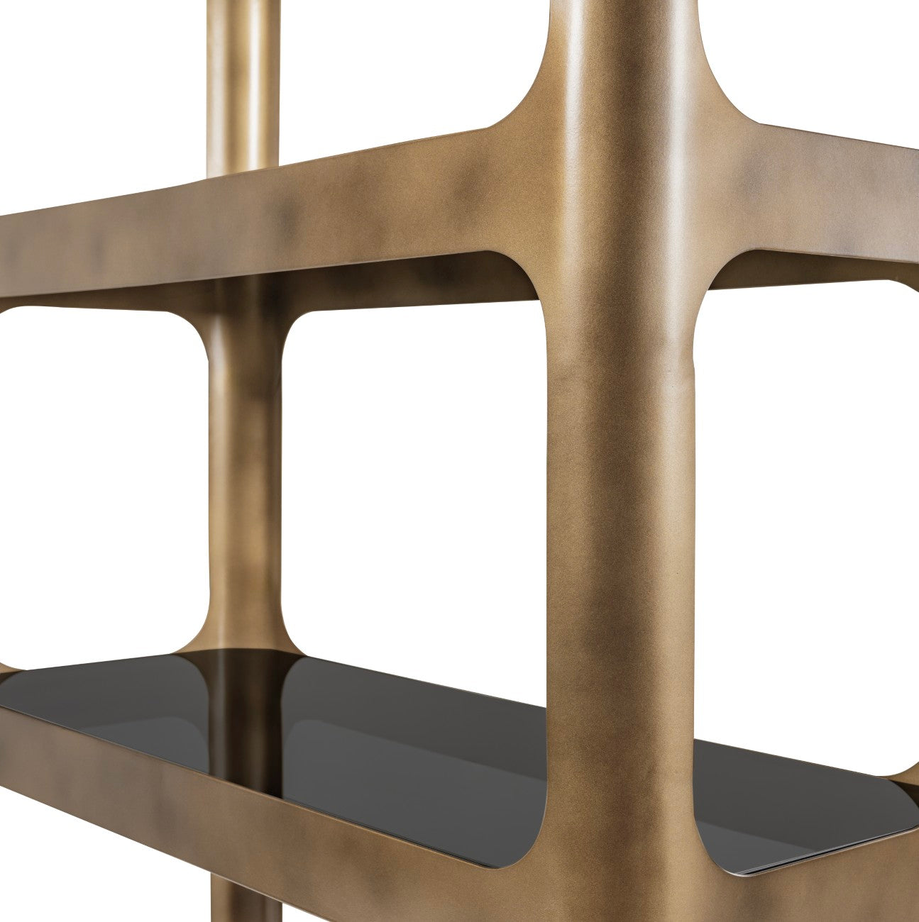 Thorpe Metal and Glass Shelving Unit