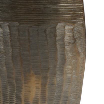 Southwold Textured Oval Antique Brass Vase 80cm