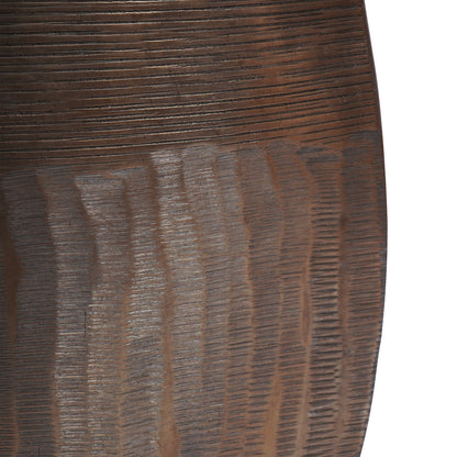Southwold Textured Oval Antique Brass Vase 100cm