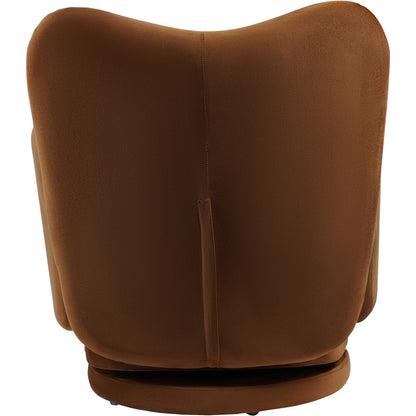 Bingham Upholstered Swivel Chair Soft Caramel