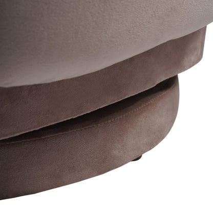 Bingham Upholstered Swivel Chair Soft Velvet Dusky Pink