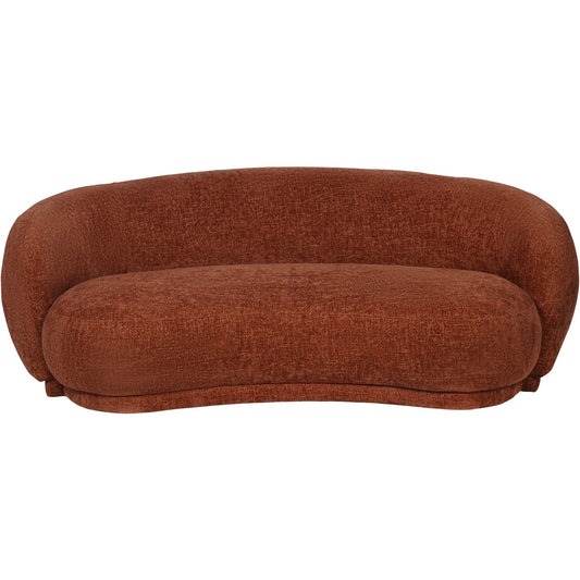 Waverley Curved Mini Sofa Terracotta