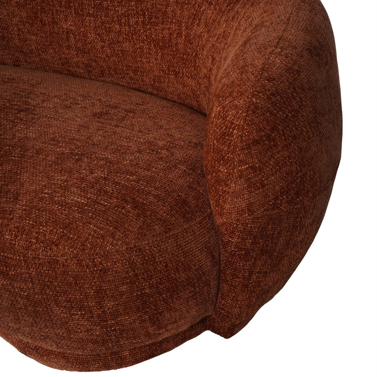 Waverley Curved Mini Sofa Terracotta