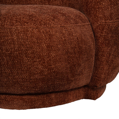 Waverley Curved Mini Sofa Terracotta