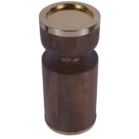 Amalfi Wooden Pillar Holder 23cm