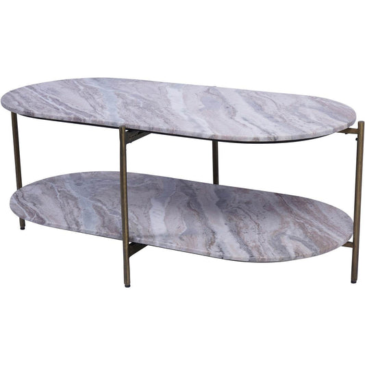 Toronto Marble Top and Base Coffee Table - Pak Tao