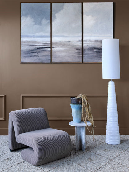 Hazy Horizons Set of 3 Framed Canvas Wall Art 180x120cm