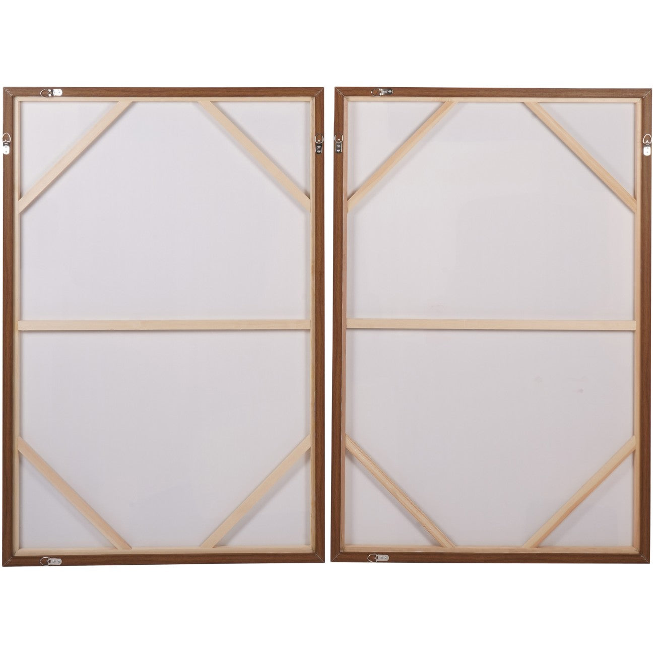 Modern Abstract Set of 2 Framed Canvas Wall Art 160x120cm