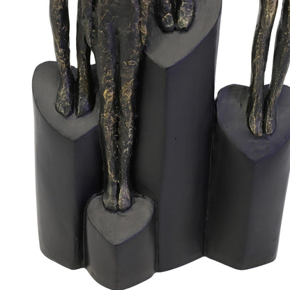 Abstract Family Sculpture on Hearts Plinth