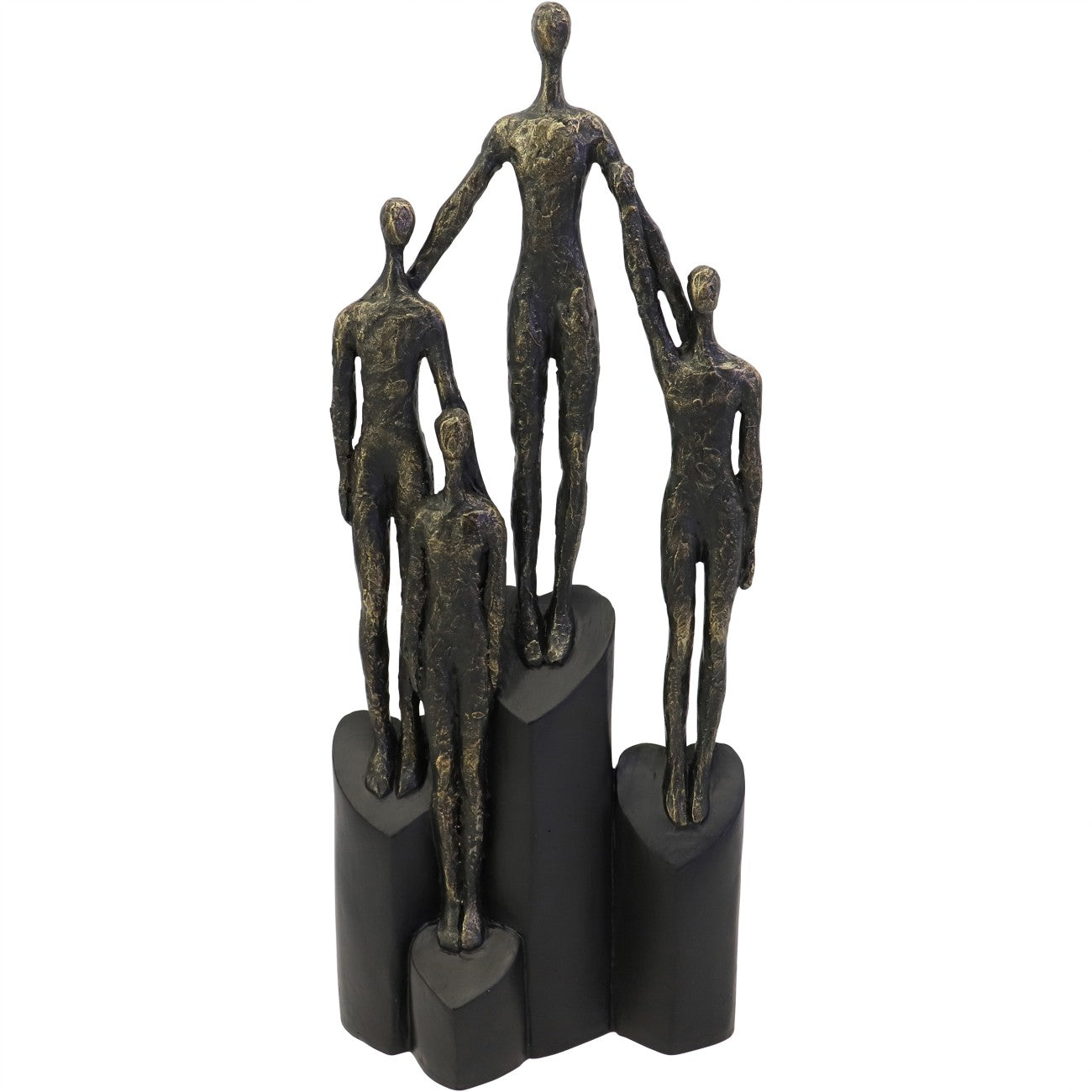 Abstract Family Sculpture on Hearts Plinth